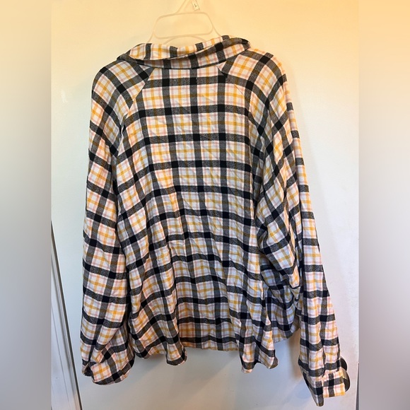 Yellow Black Pink Flannel Size XXL Wild Fable - Picture 2 of 3